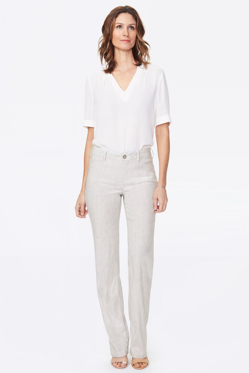 White Women's NYDJ Petite Trouser Pants | NZ 649URQHJC