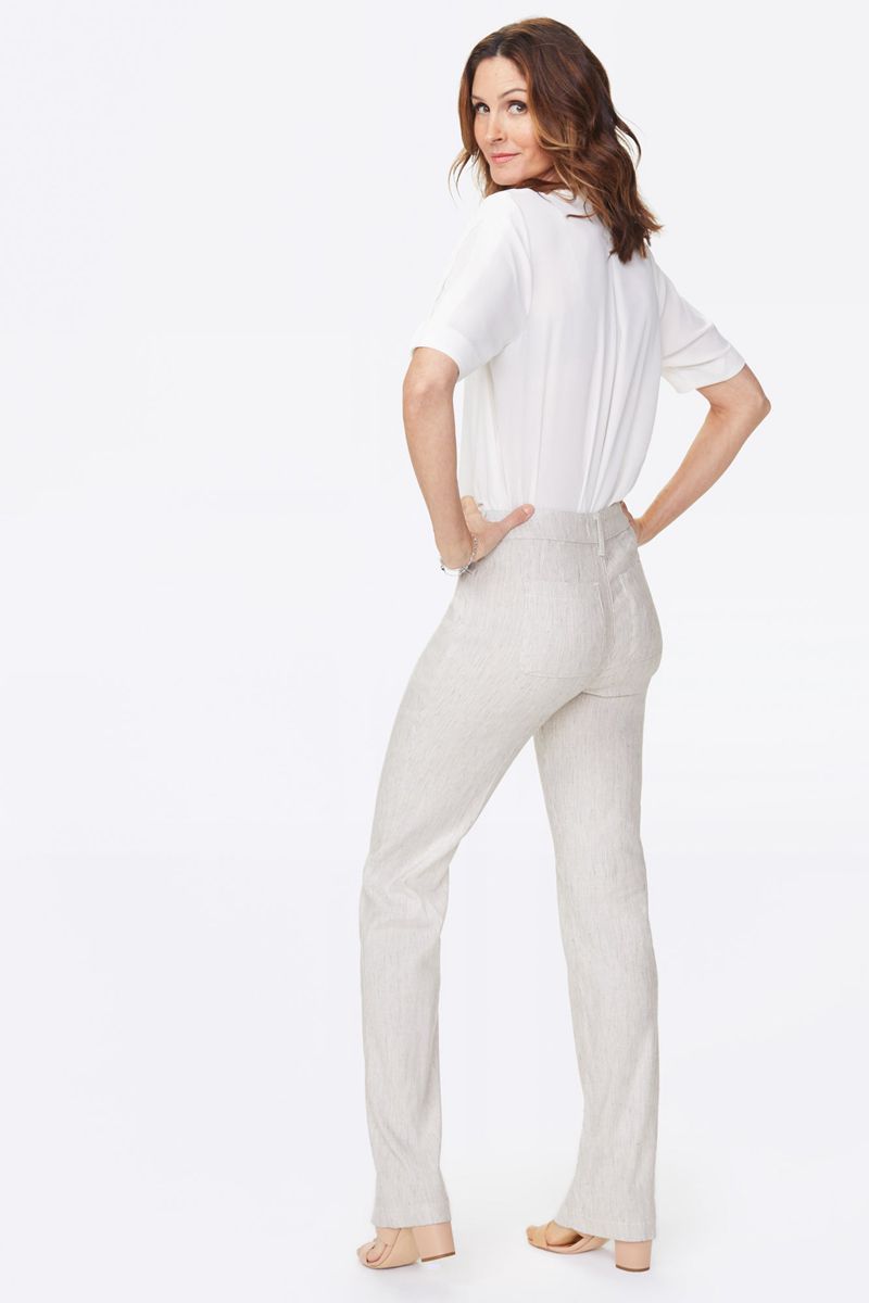 White Women\'s NYDJ Petite Trouser Pants | NZ 649URQHJC