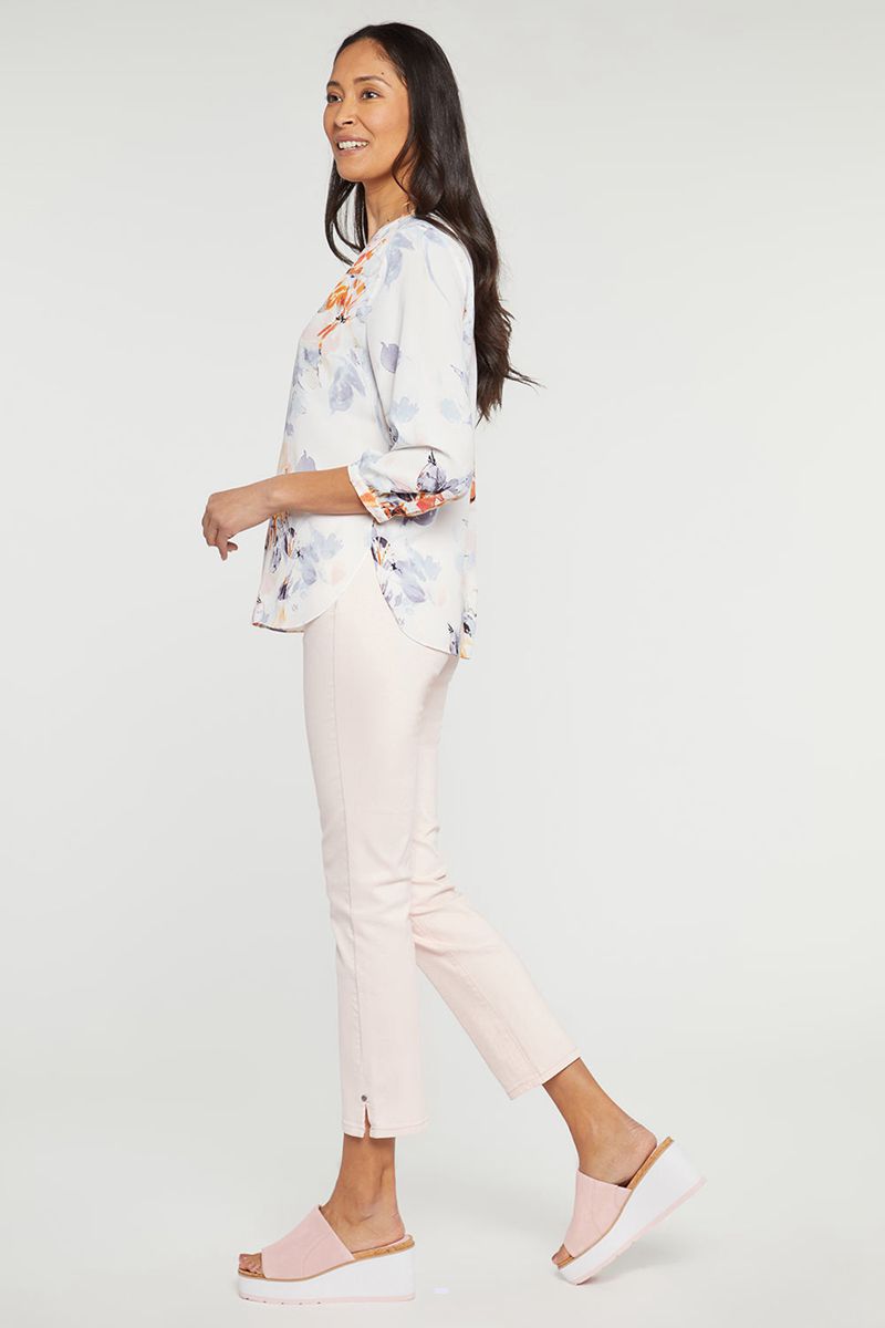 White Women's NYDJ Pintuck Blouse | NZ 109ADGHKZ