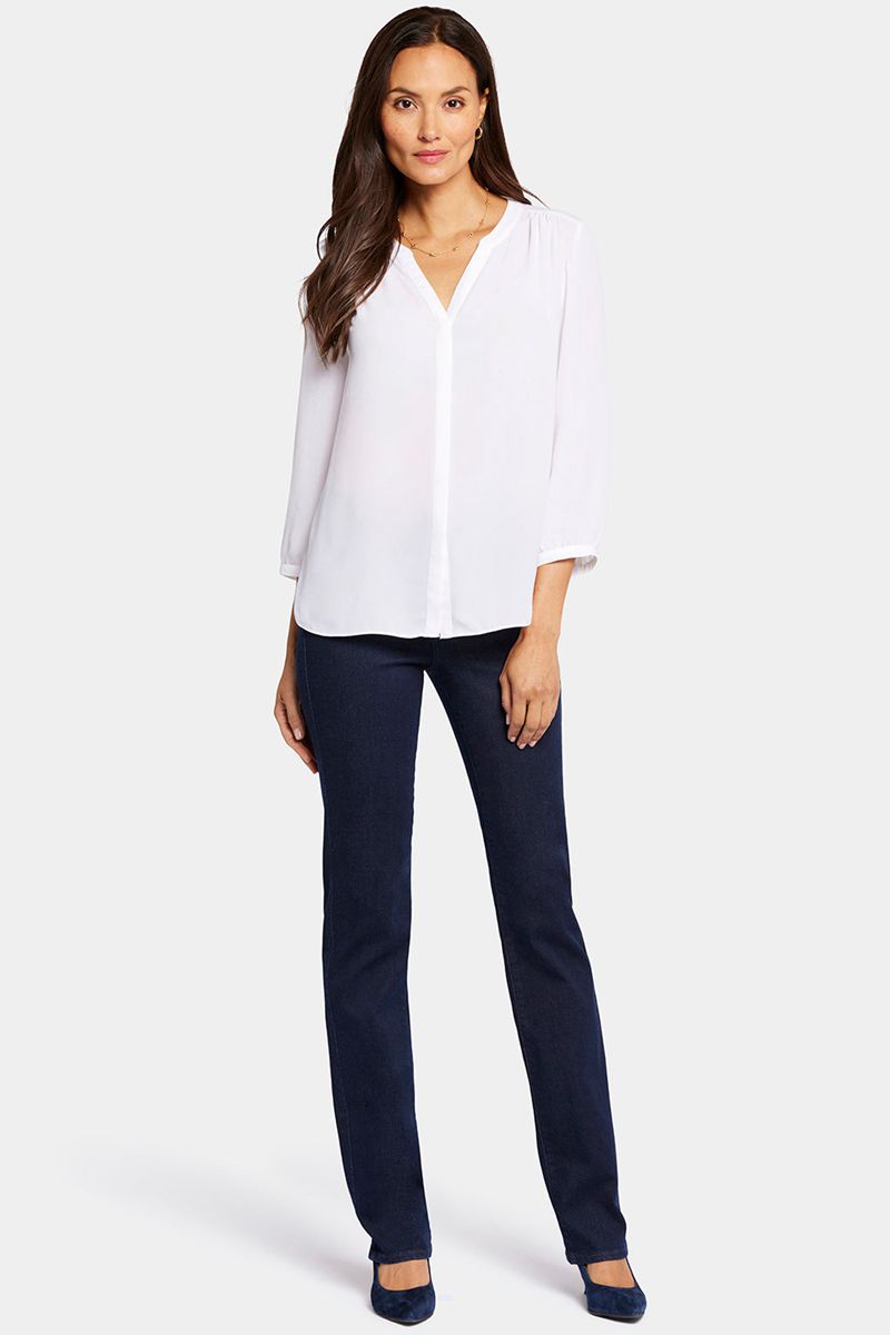 White Women's NYDJ Pintuck Blouse | NZ 652DFTHEG