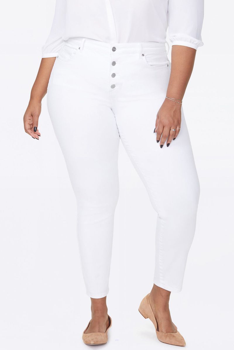 White Women's NYDJ Plus Ami Skinny Ankle Jeans | NZ 802RBVXHG