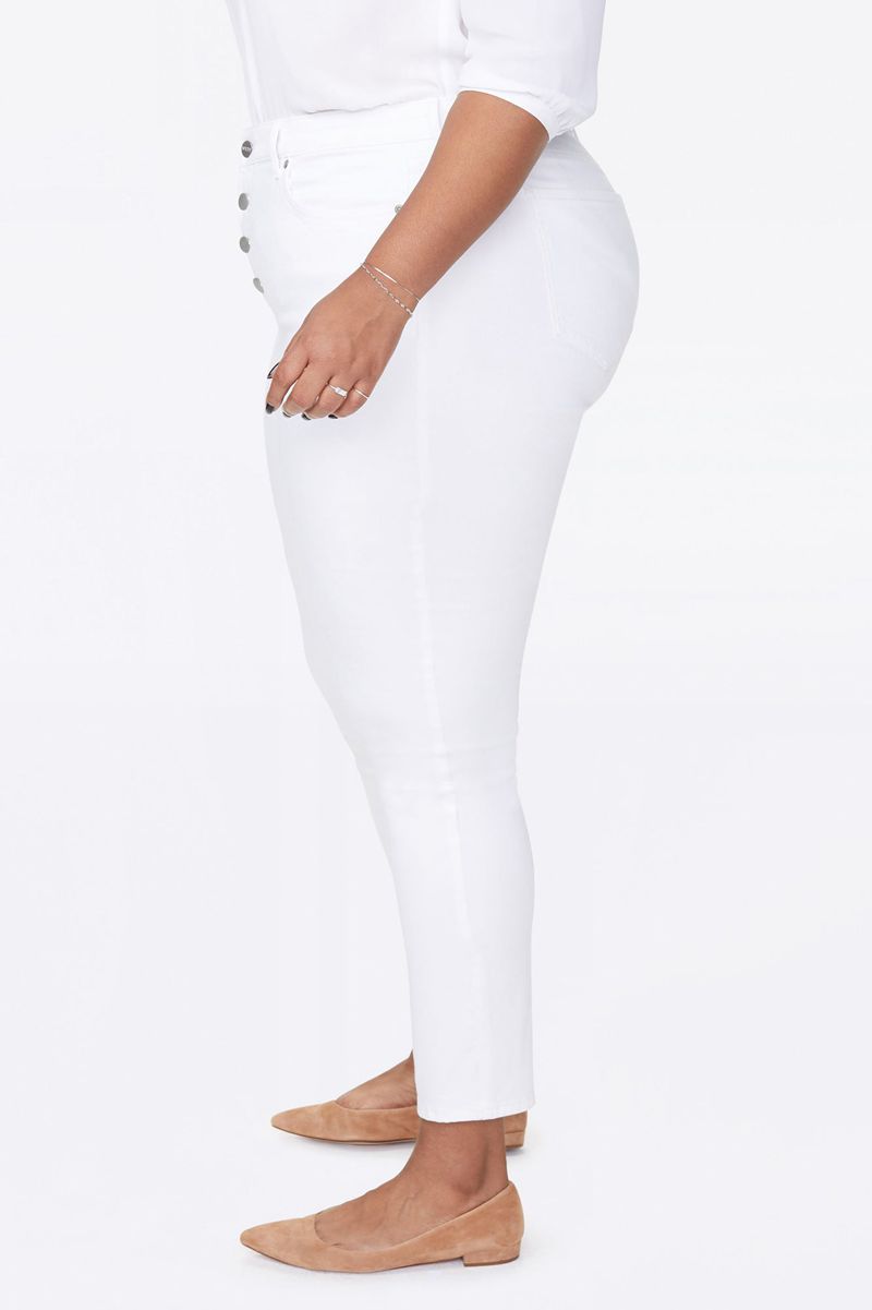 White Women's NYDJ Plus Ami Skinny Ankle Jeans | NZ 802RBVXHG