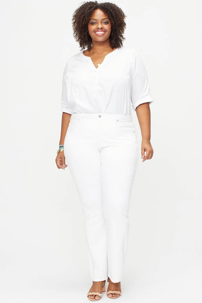 White Women's NYDJ Plus Barbara Bootcut Jeans | NZ 893YDKWLU