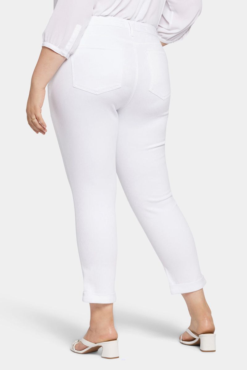 White Women's NYDJ Plus Sheri Slim Ankle Jeans | NZ 740BCOHSY