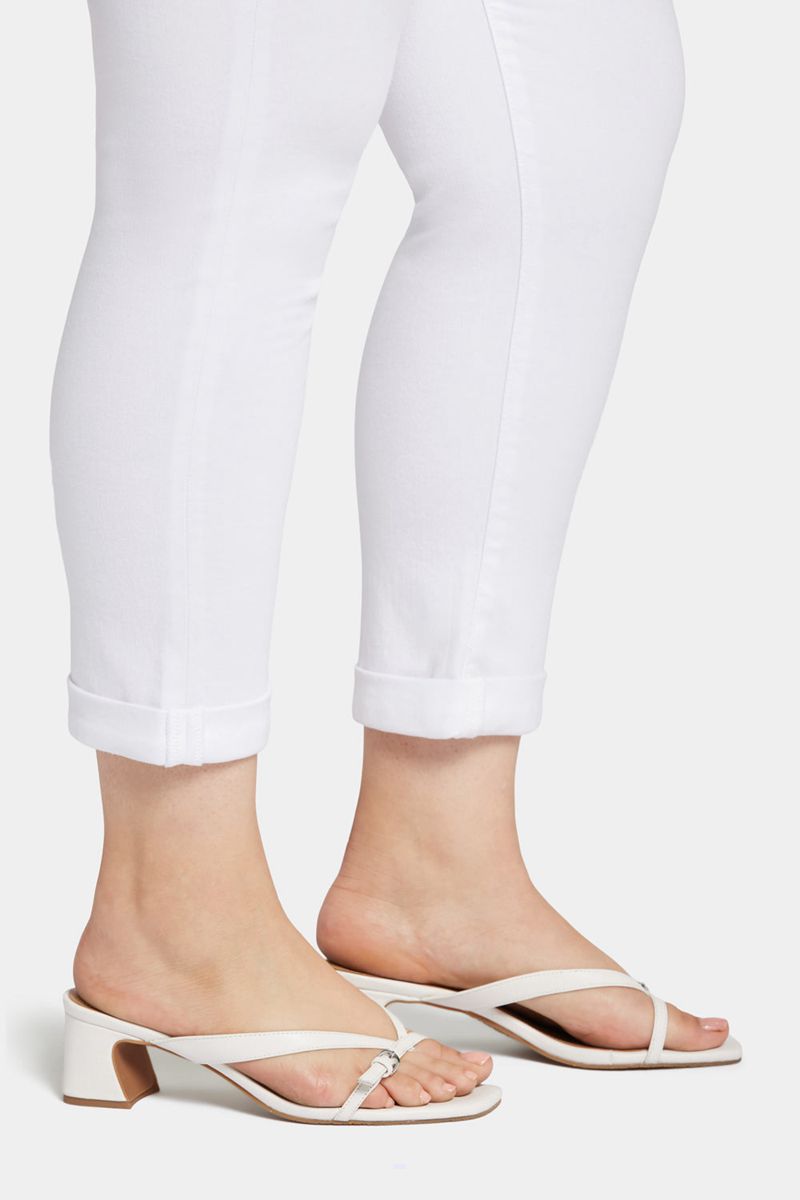 White Women's NYDJ Plus Sheri Slim Ankle Jeans | NZ 740BCOHSY