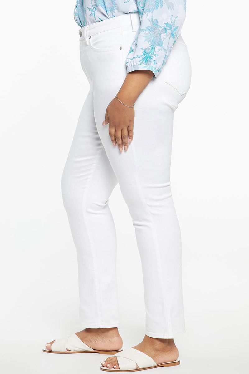 White Women's NYDJ Plus Sheri Slim Jeans | NZ 910KIQOMP