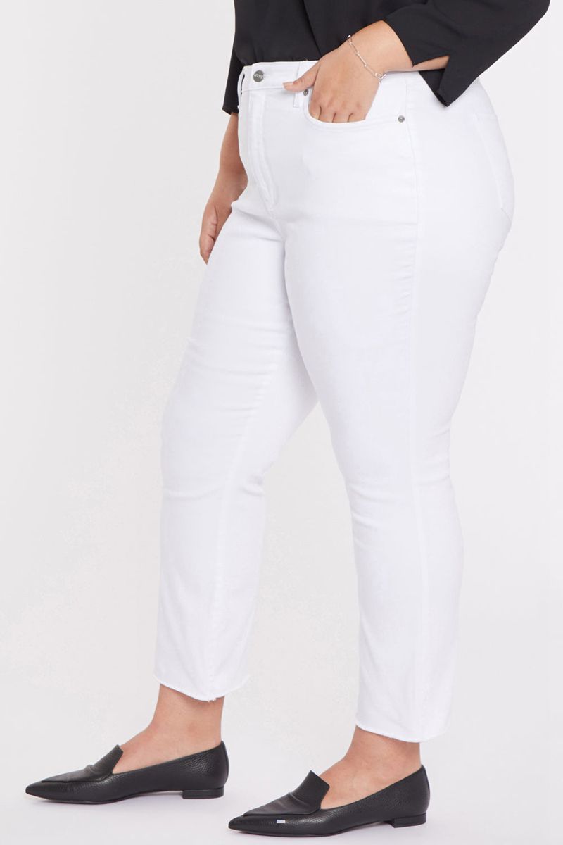 White Women's NYDJ Plus Slim Bootcut Ankle Jeans | NZ 347PGEIDL