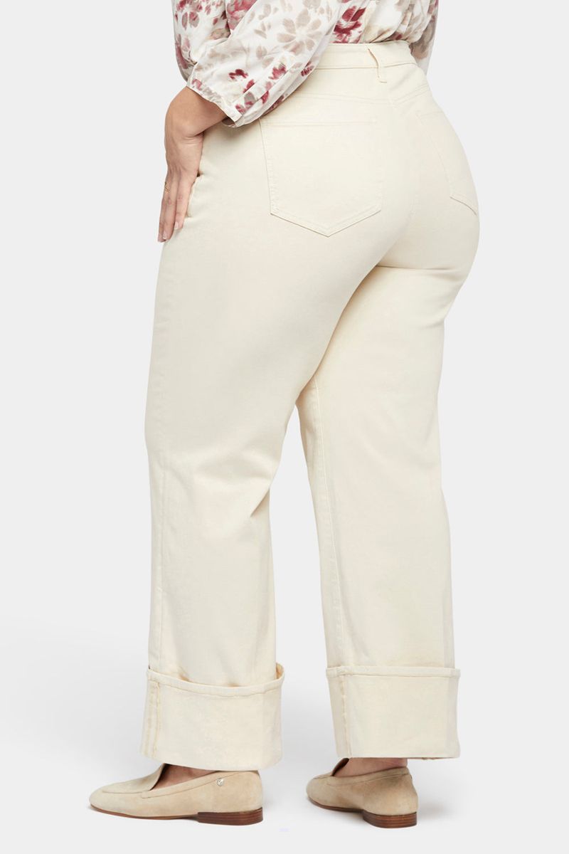 White Women's NYDJ Plus Teresa Wide Leg Jeans | NZ 578BMWTOF