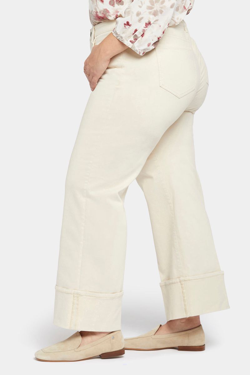 White Women's NYDJ Plus Teresa Wide Leg Jeans | NZ 578BMWTOF