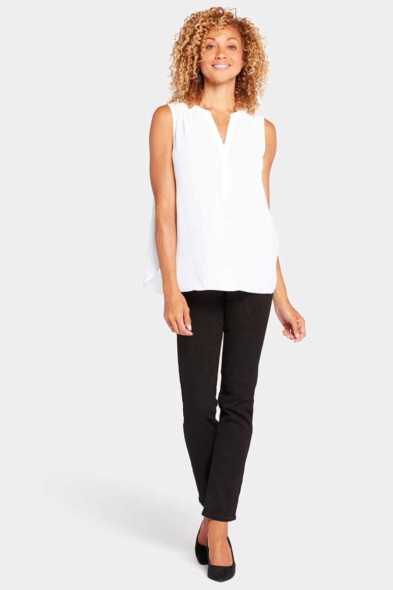 White Women's NYDJ Plus The Sleeveless Perfect Blouse | NZ 712HWAXNB