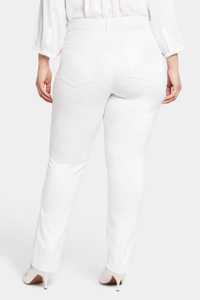 White Women's NYDJ Plus Waist-Match™ Marilyn Straight Jeans | NZ 609RPYWKA