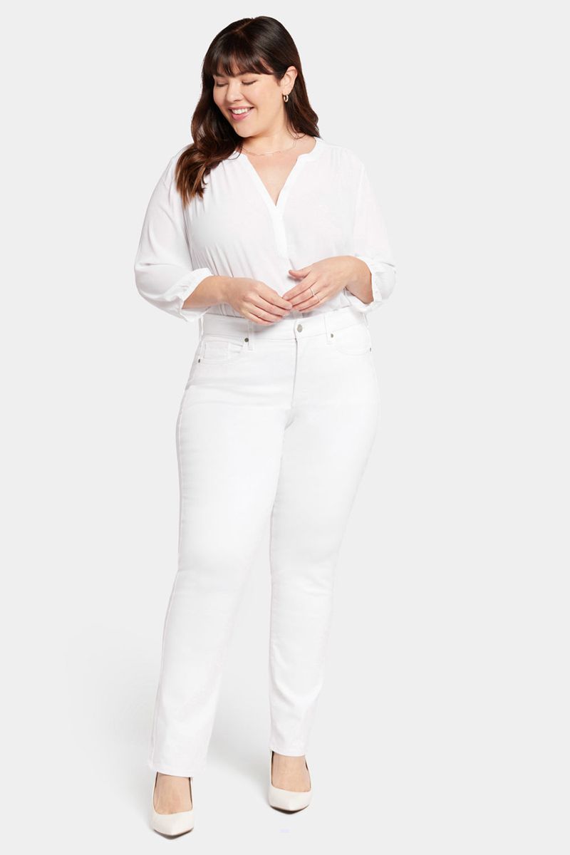 White Women\'s NYDJ Plus Waist-Match™ Marilyn Straight Jeans | NZ 609RPYWKA