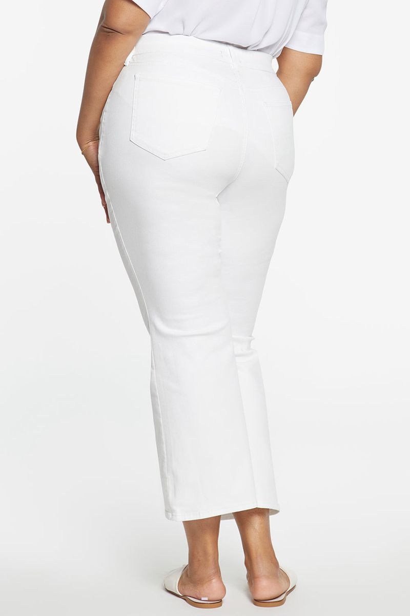 White Women's NYDJ Plus Waist-Match™ Relaxed Flared Jeans | NZ 793GYEHRD