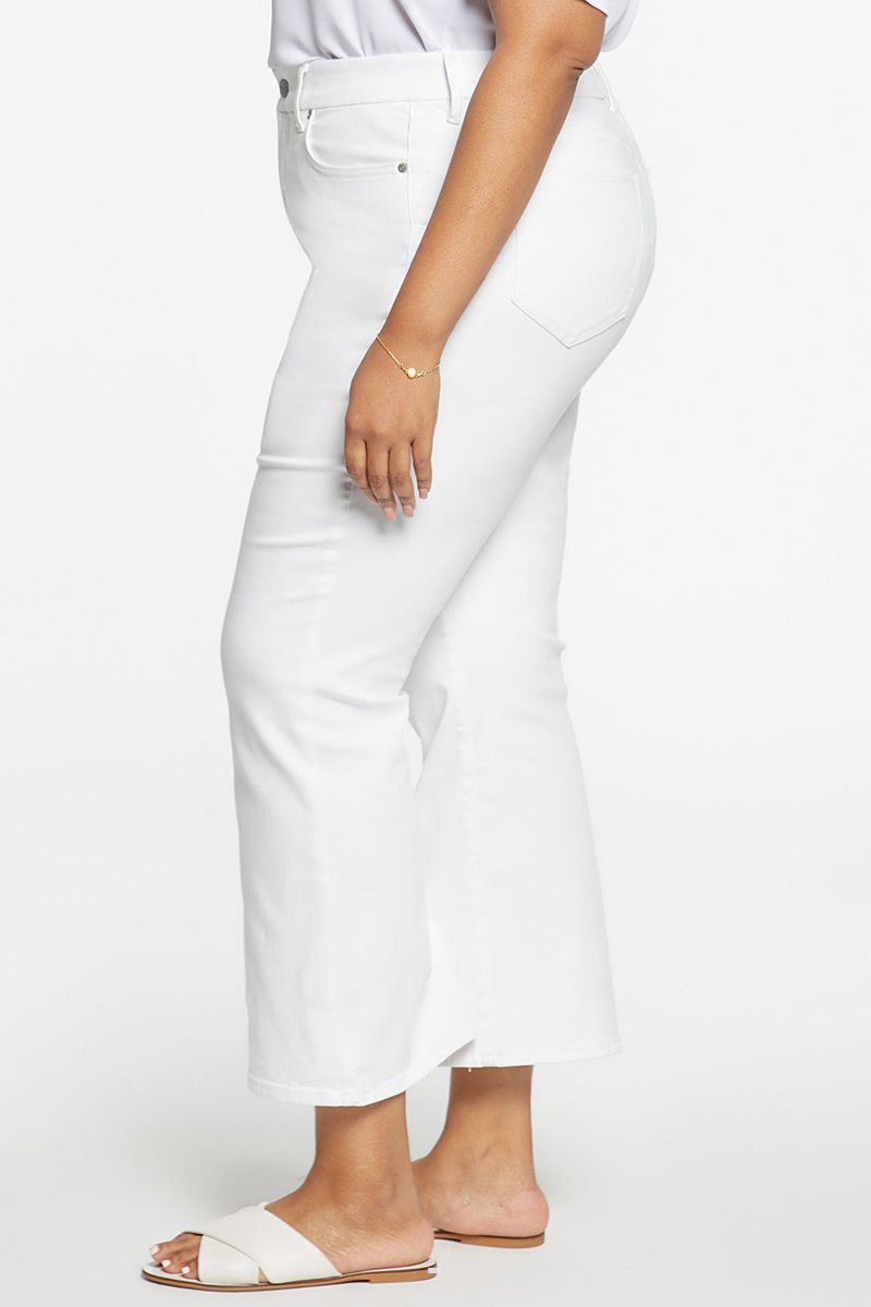 White Women's NYDJ Plus Waist-Match™ Relaxed Flared Jeans | NZ 793GYEHRD