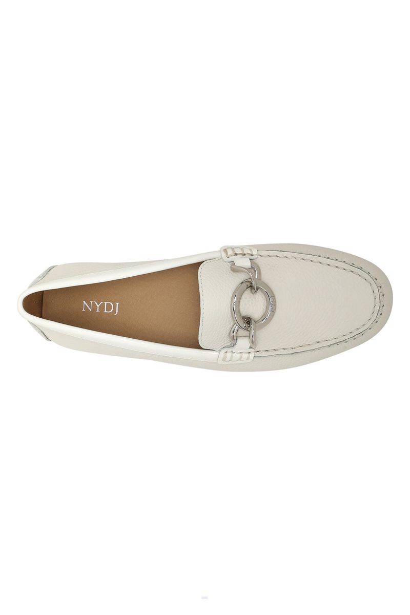 White Women's NYDJ Pose Slip-On Loafers | NZ 168KYJNAG