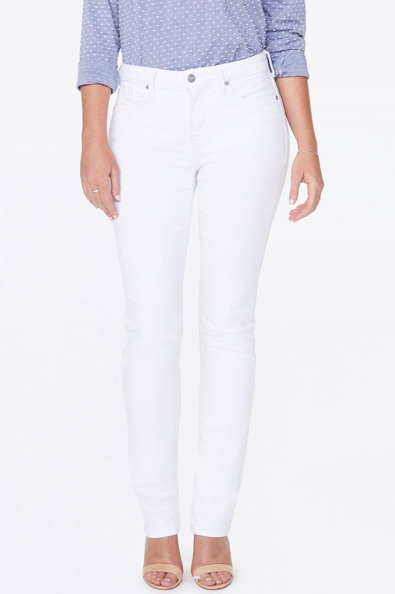 White Women's NYDJ Sheri Slim Jeans | NZ 162WBTPJQ