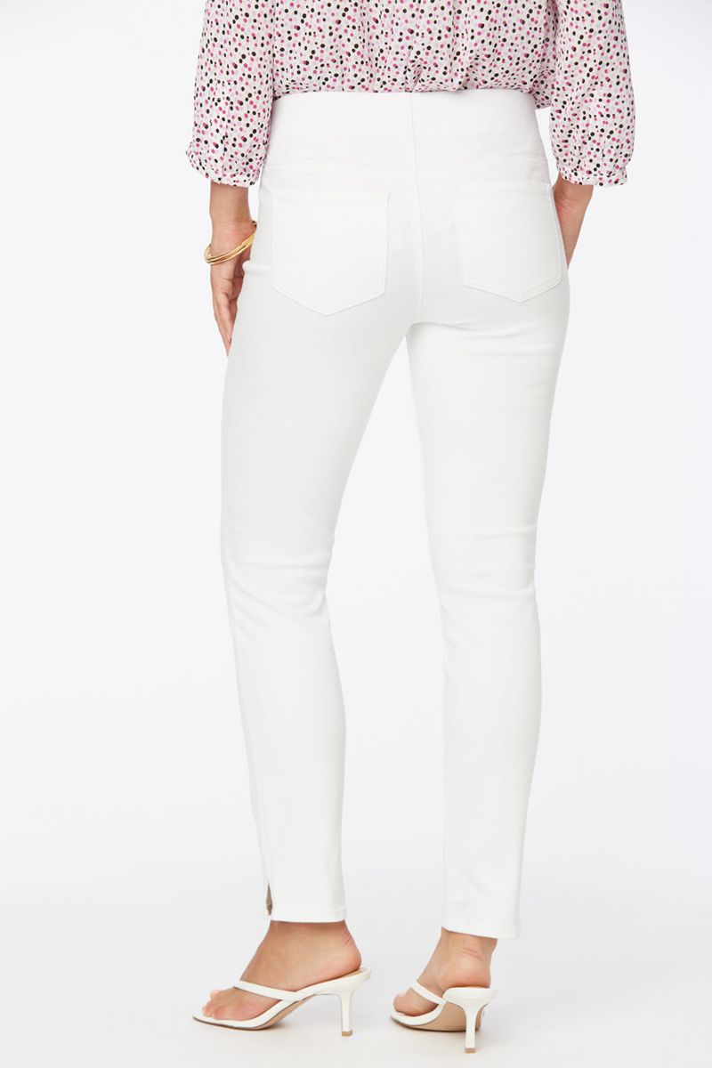 White Women's NYDJ Skinny Ankle Pull-On Jeans | NZ 081UVMCOZ