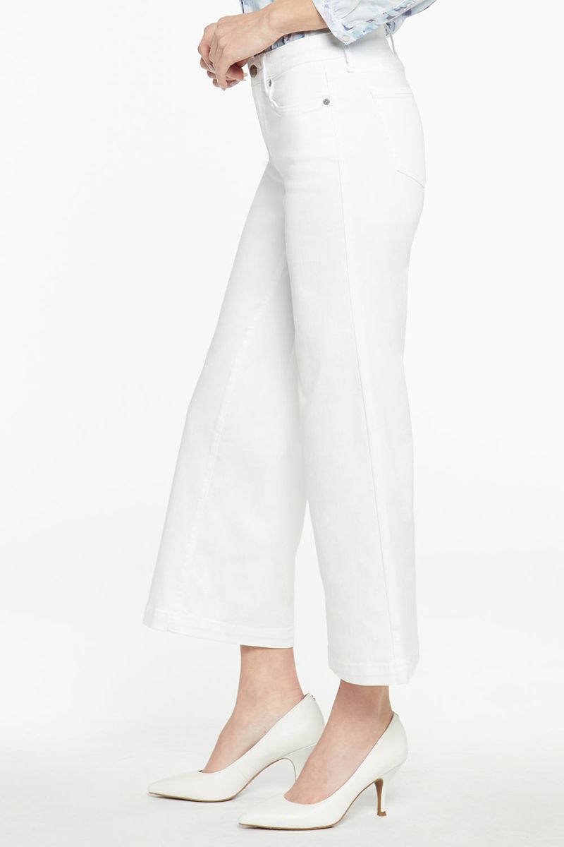 White Women's NYDJ Teresa Wide Leg Ankle Jeans | NZ 158WPYJVC