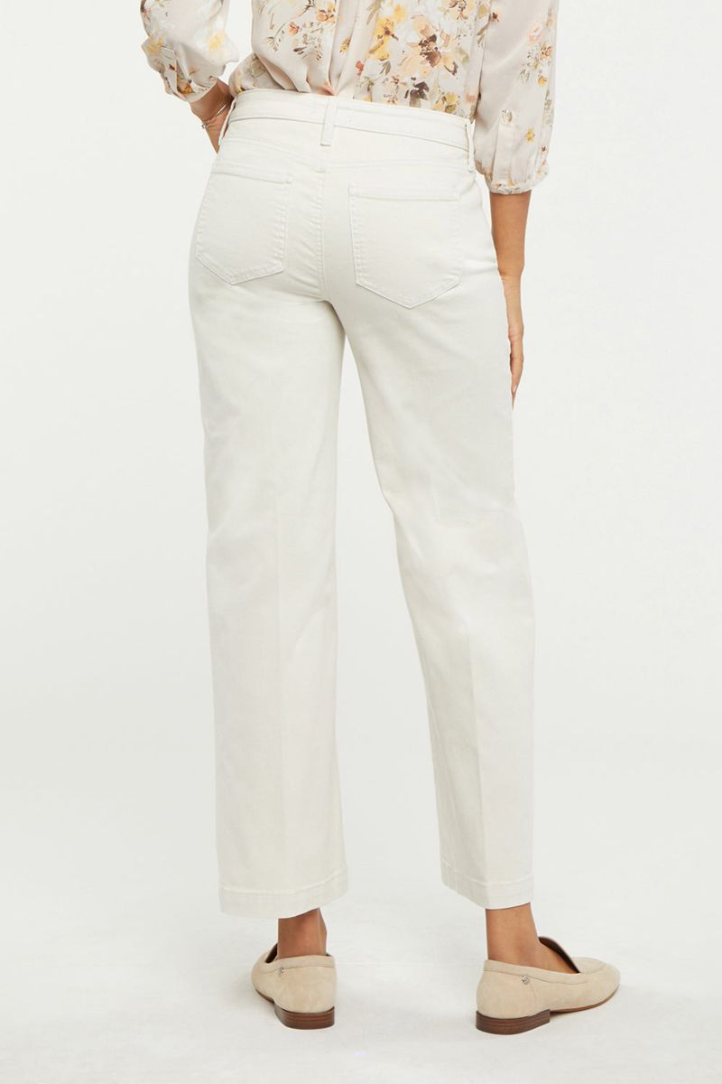 White Women's NYDJ Teresa Wide Leg Ankle Jeans | NZ 530NGTCWL