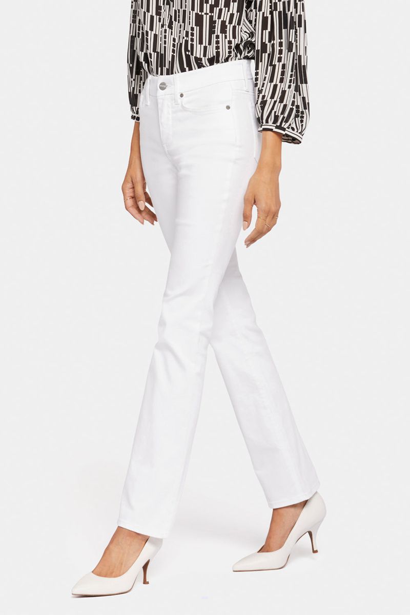 White Women's NYDJ Waist-Match™ Marilyn Straight Jeans | NZ 142HQUVXI