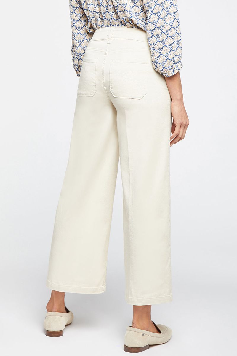 White Women's NYDJ Wide Leg Ankle Pants | NZ 027ZPENUM