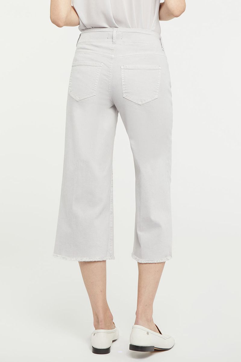 White Women's NYDJ Wide Leg Capri Jeans | NZ 963YIUTCP