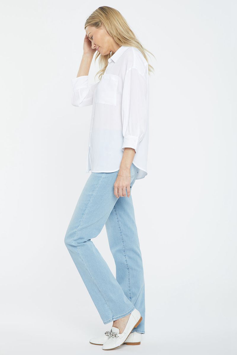 White Women's NYDJ Zoey Blouse | NZ 538CWRUJM