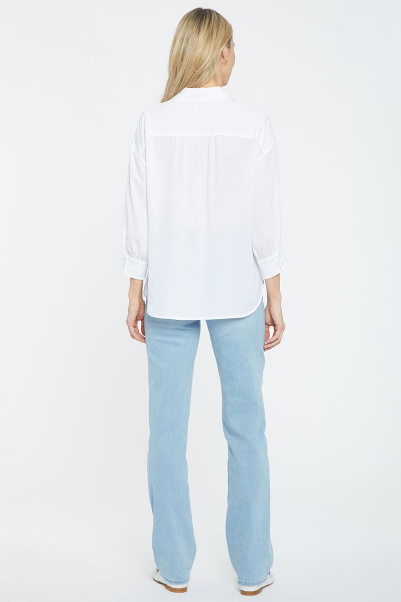 White Women's NYDJ Zoey Blouse | NZ 538CWRUJM