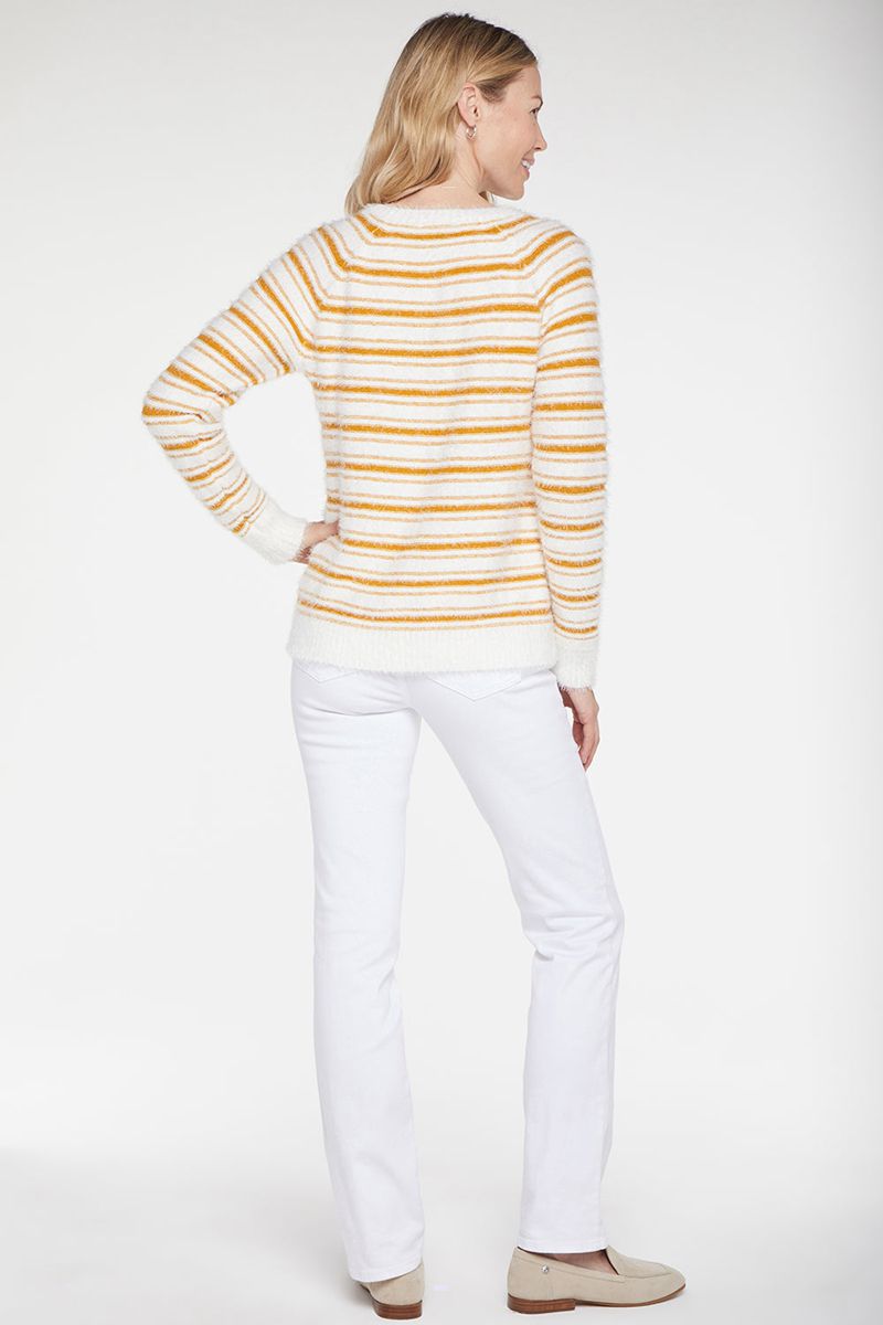 Yellow Women's NYDJ Boatneck Pullover Sweaters | NZ 832RBWVKP