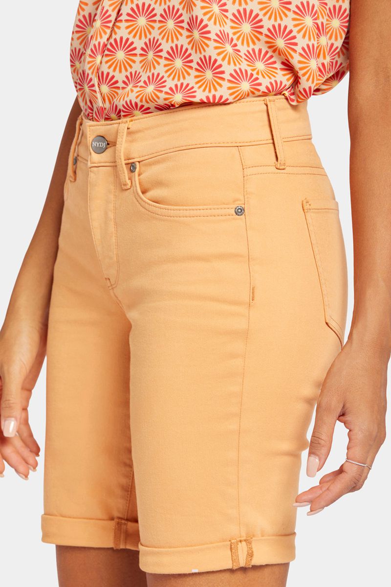 Yellow Women's NYDJ Ella Denim Shorts | NZ 517IUJQLA