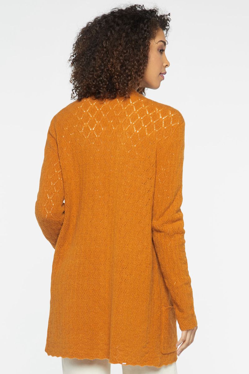 Yellow Women's NYDJ Falling Leaves Everyday Cardigan | NZ 175ZUAOPI