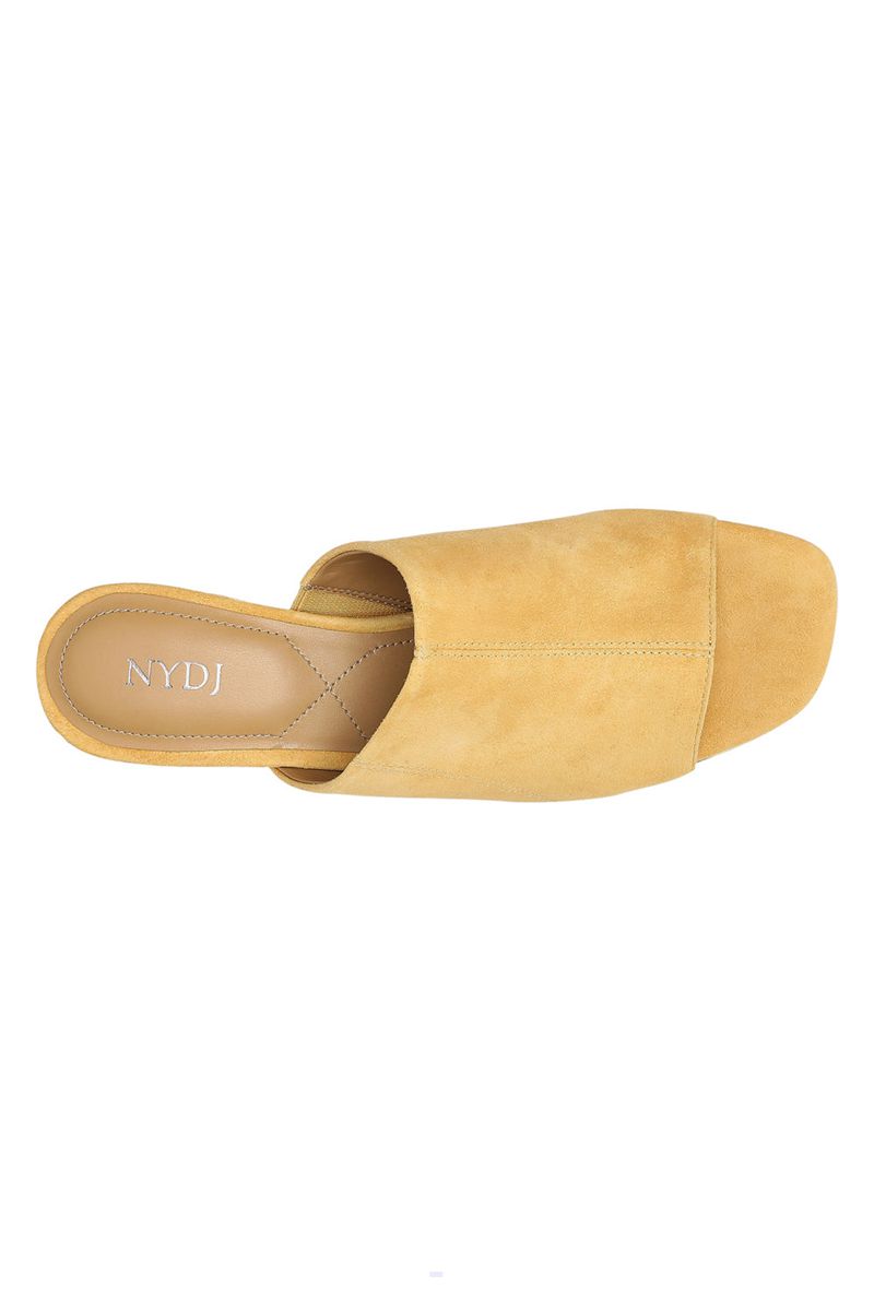 Yellow Women's NYDJ Gwen Mules | NZ 417DGMCJY