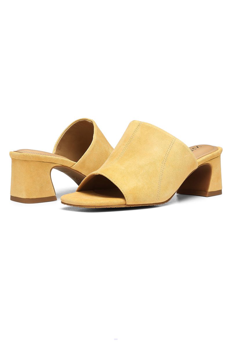 Yellow Women's NYDJ Gwen Mules | NZ 417DGMCJY