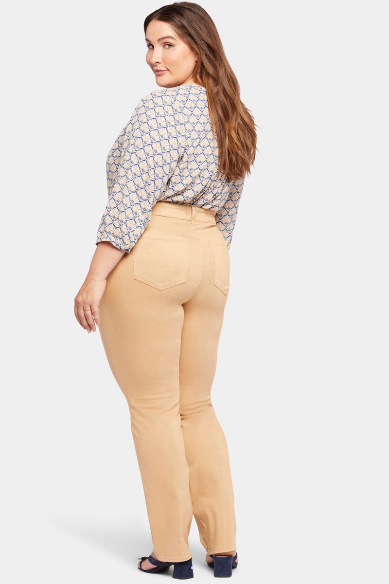 Yellow Women's NYDJ Plus Marilyn Straight Jeans | NZ 804BSFCIV