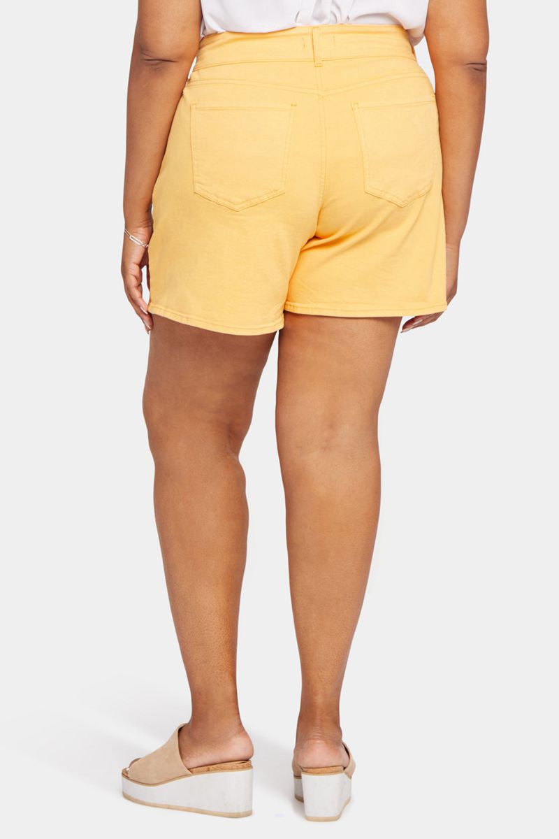 Yellow Women's NYDJ Plus Roxanne Denim Shorts | NZ 460OWRPZJ