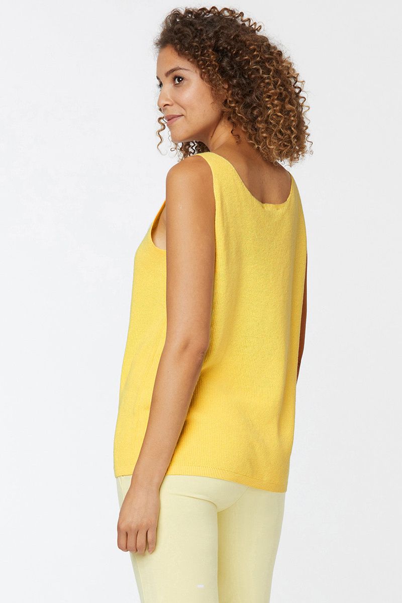 Yellow Women's NYDJ Relaxed Sweater Tanks | NZ 876EPNLVY