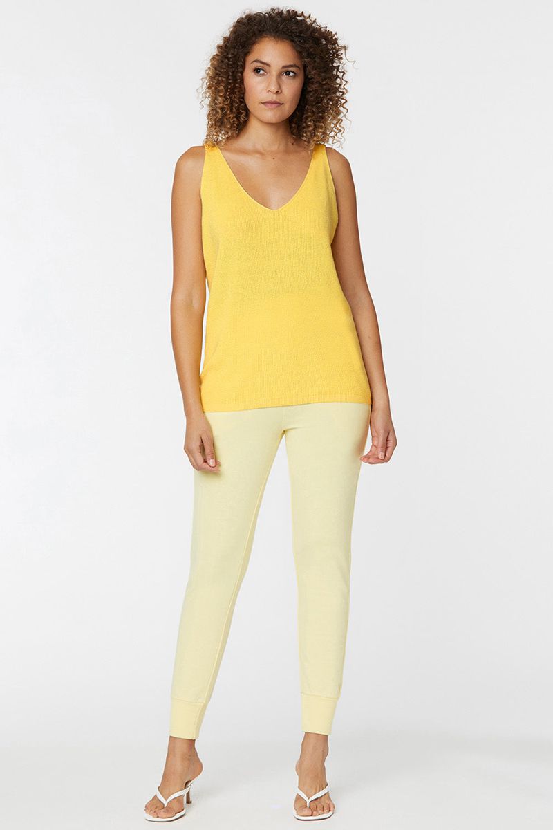 Yellow Women's NYDJ Relaxed Sweater Tanks | NZ 876EPNLVY