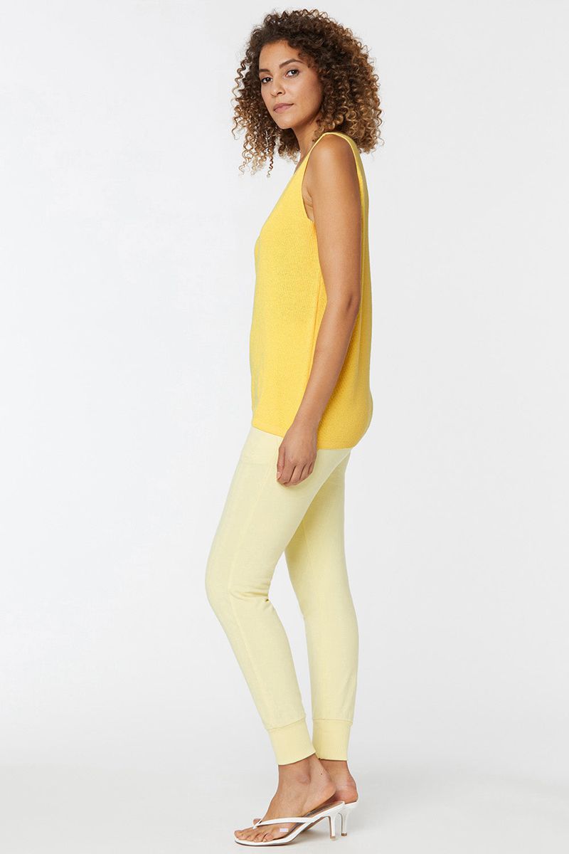 Yellow Women's NYDJ Relaxed Sweater Tanks | NZ 876EPNLVY