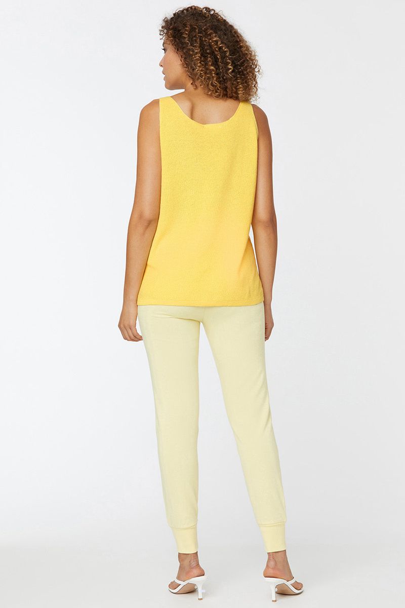 Yellow Women's NYDJ Relaxed Sweater Tanks | NZ 876EPNLVY