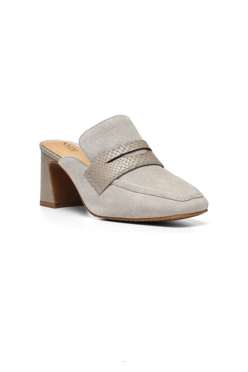 Beige Women's NYDJ Clara Penny Mules | NZ 415ZHMVNB