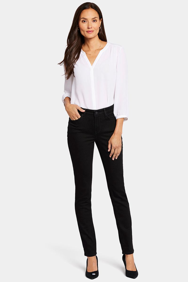 Black Women's NYDJ Alina Skinny Jeans | NZ 742DZYNLB