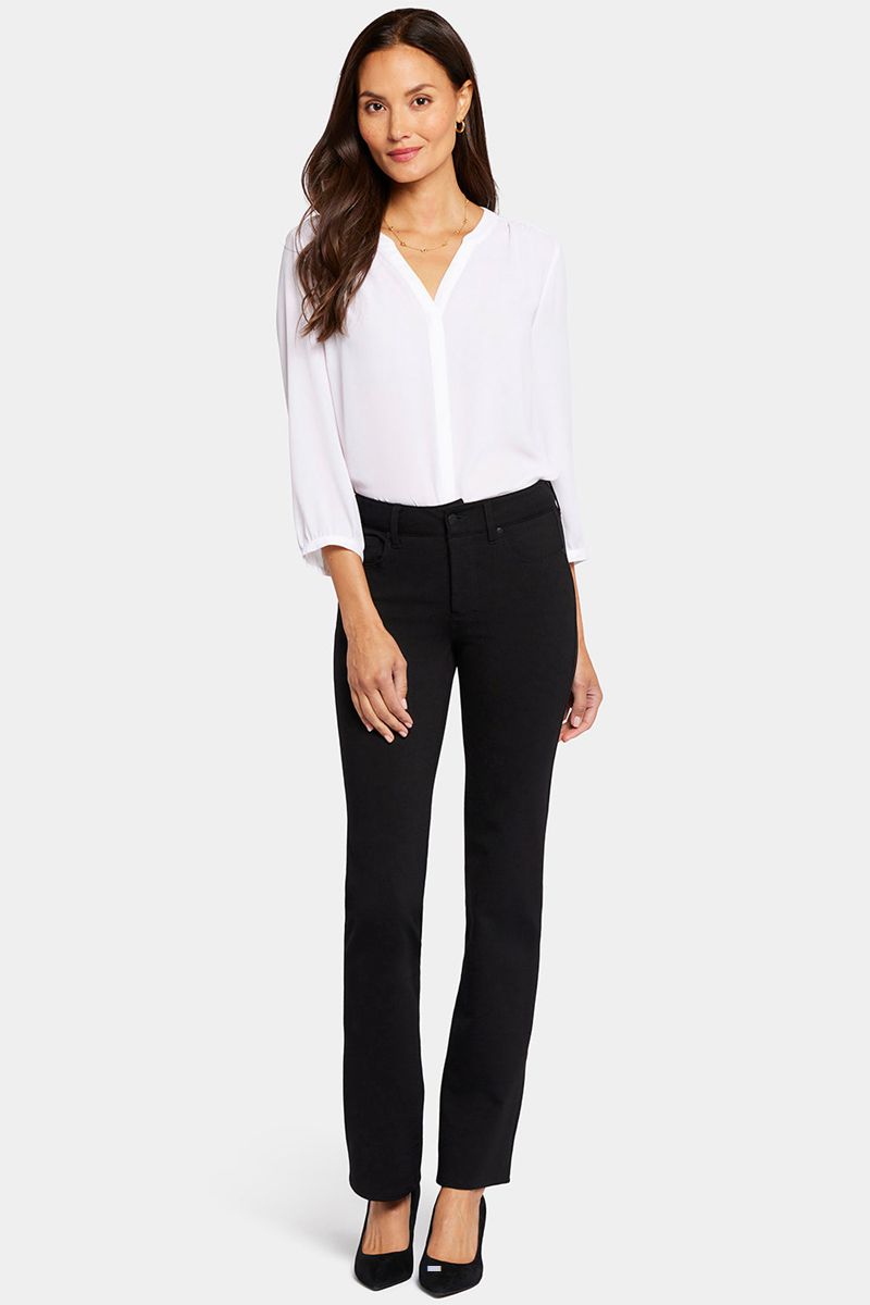 Black Women's NYDJ Marilyn Straight Pants | NZ 871DSPNJL