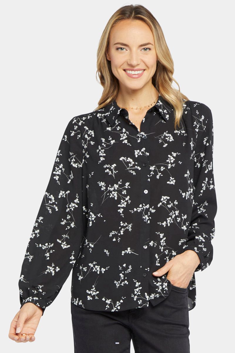 Black Women's NYDJ Modern Blouse | NZ 689APVBEC