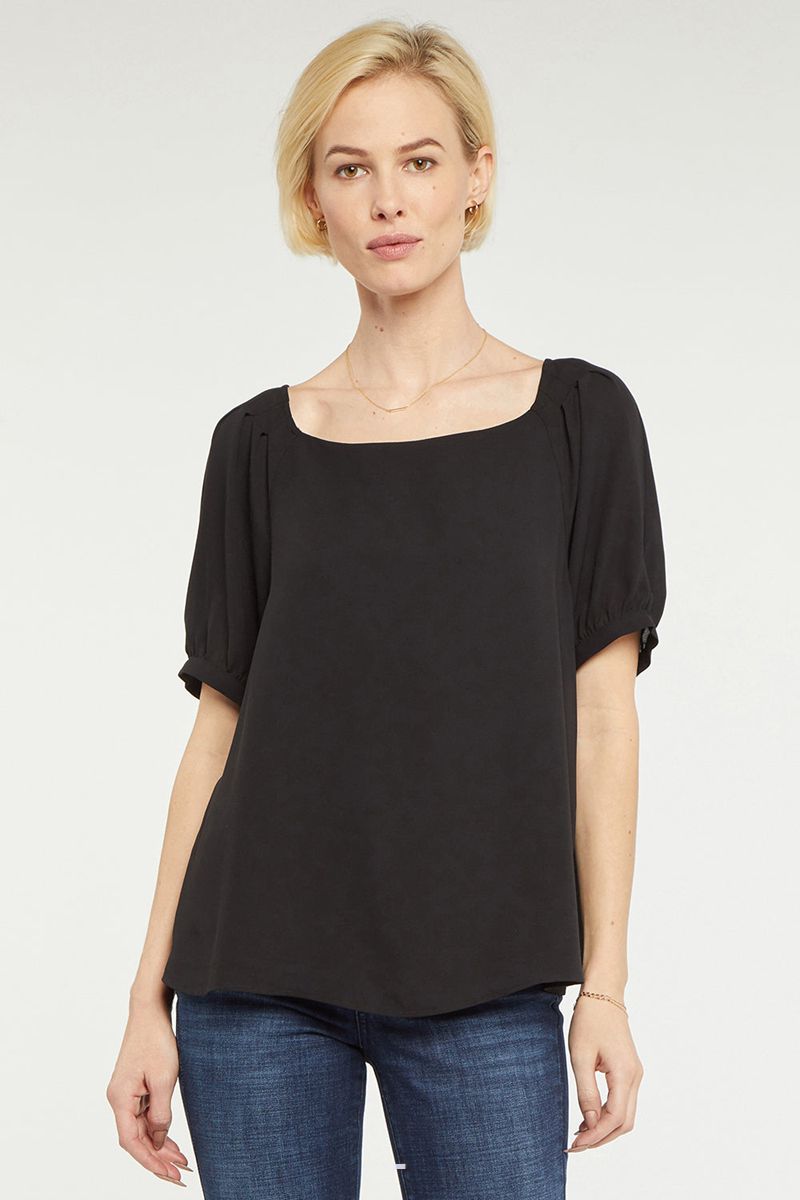 Black Women's NYDJ Twist Back Blouse | NZ 420WXZQOU