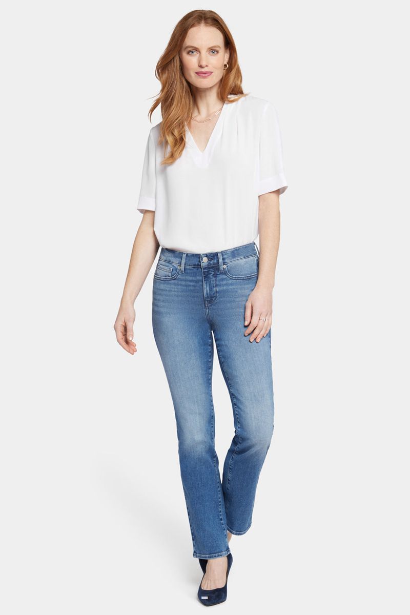 Blue Women's NYDJ Ellison Straight Jeans | NZ 960TFPHKX