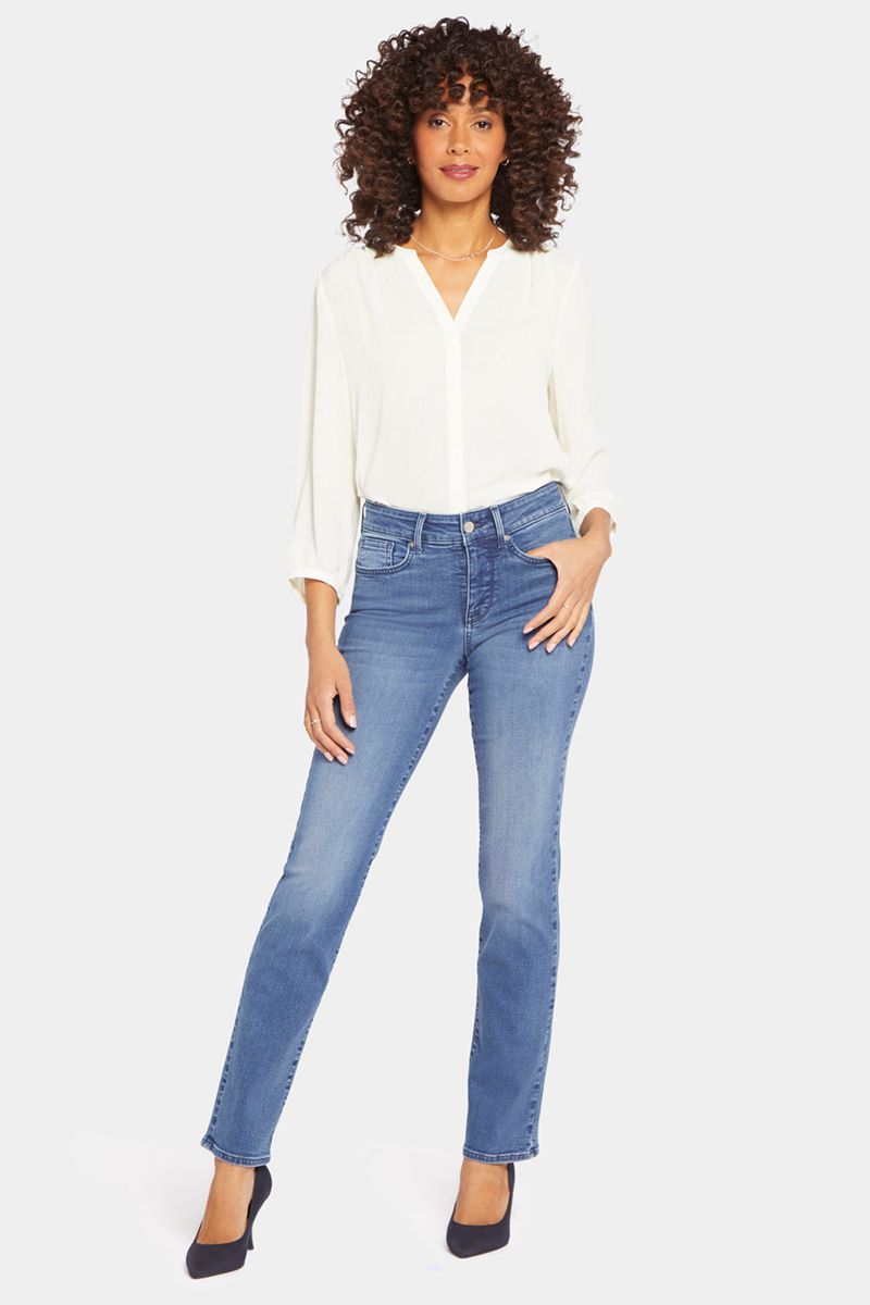 Blue Women's NYDJ Marilyn Straight Jeans | NZ 296MBJRAV