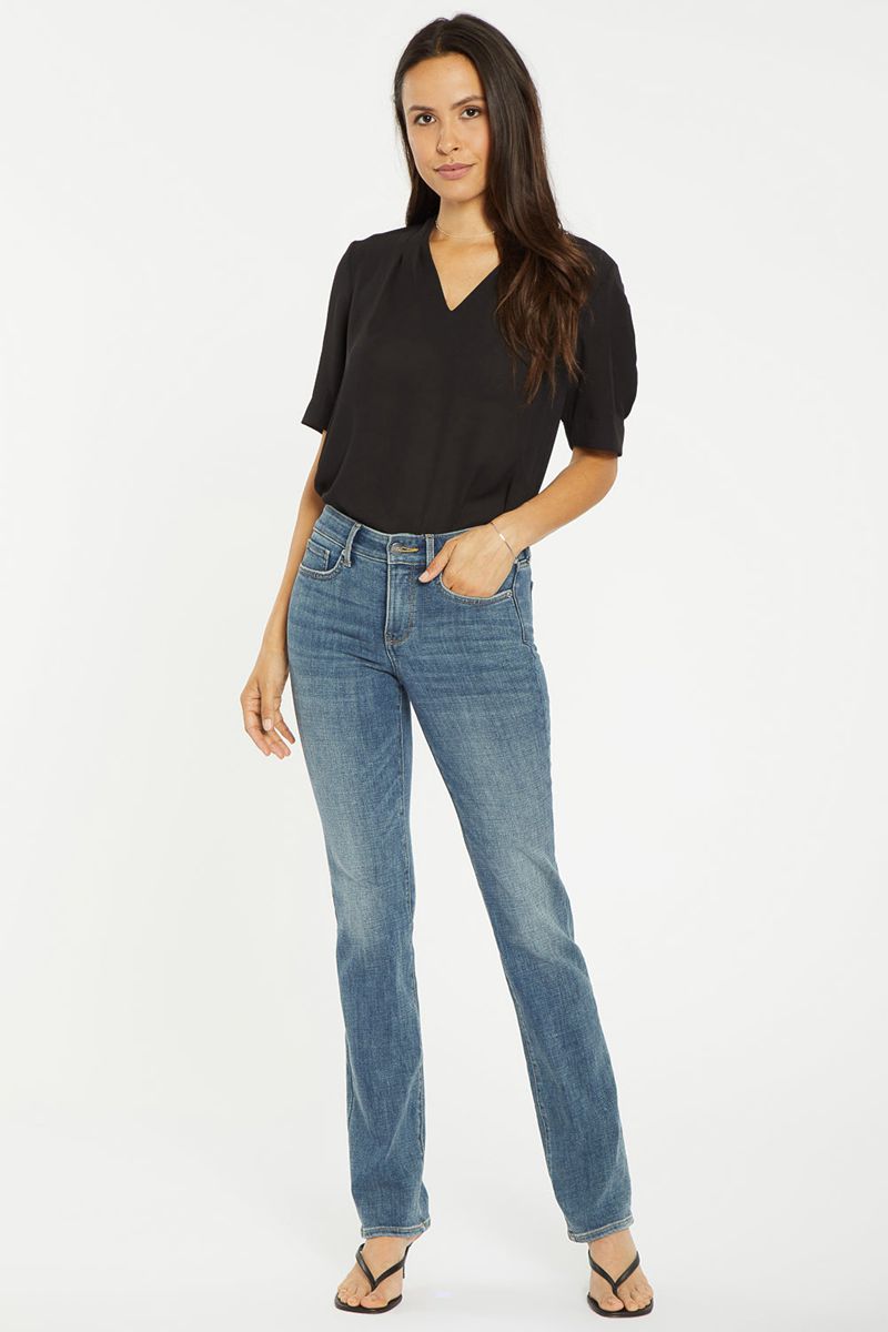 Blue Women's NYDJ Marilyn Straight Jeans | NZ 502USLMCN