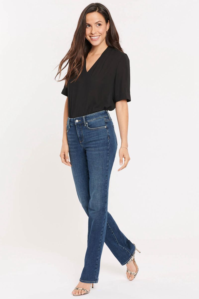 Blue Women's NYDJ Petite Marilyn Straight Jeans | NZ 560SNJMBX