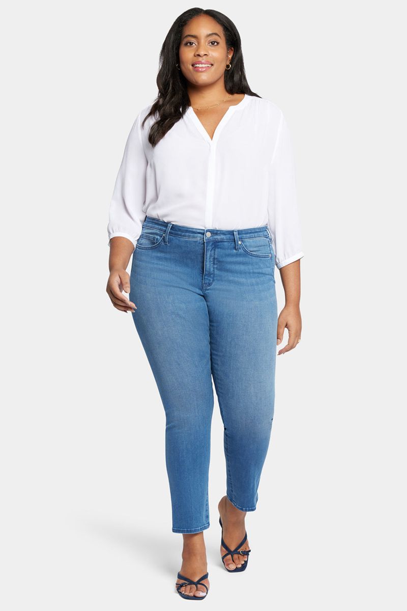 Blue Women's NYDJ Plus Le Silhouette Sheri Slim Jeans | NZ 480SKNPOD