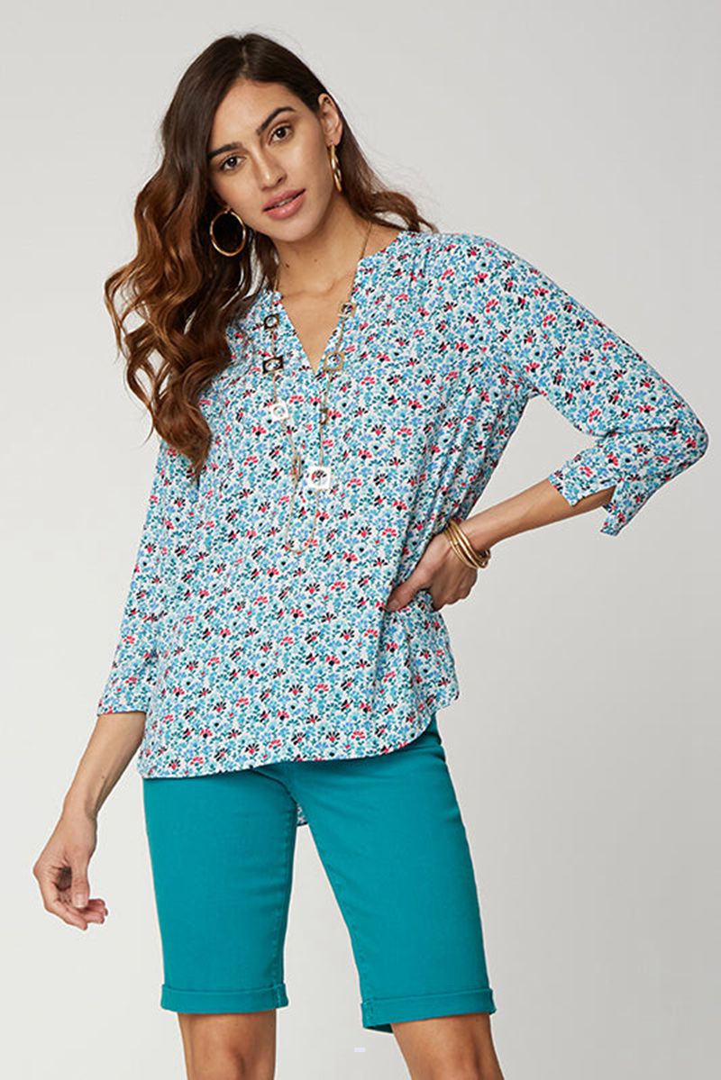 Blue Women's NYDJ Plus The Perfect Blouse | NZ 562PNRGQM